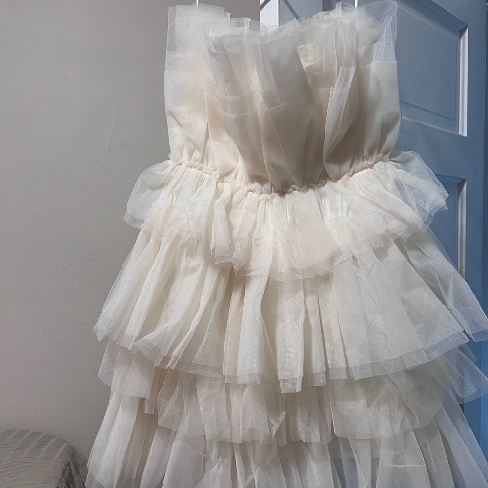 MABLE RUFFLE STRAPLESS MINI - Picture 3 of 5